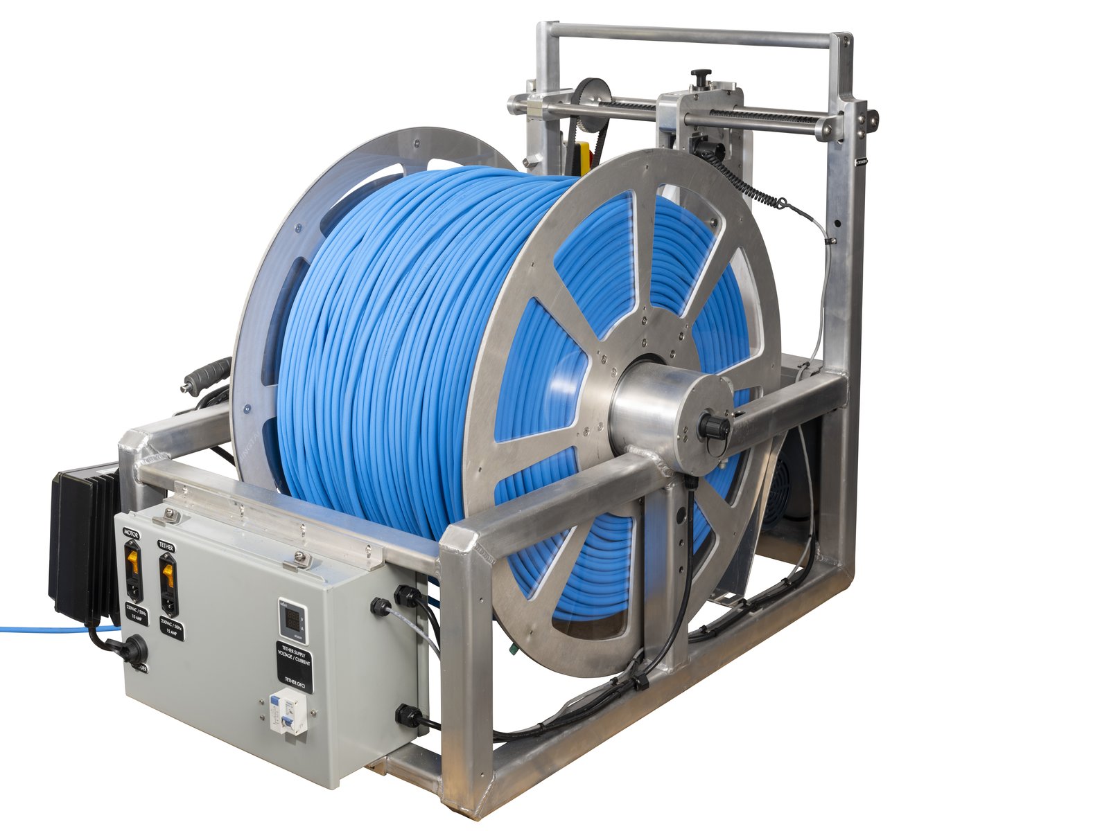 SewerVUE Tether Management Winch, rear view